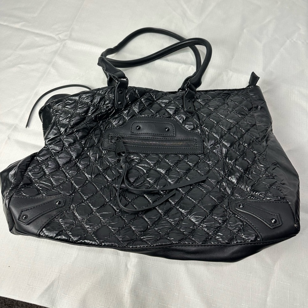Steve Madden Black Quilted Bag